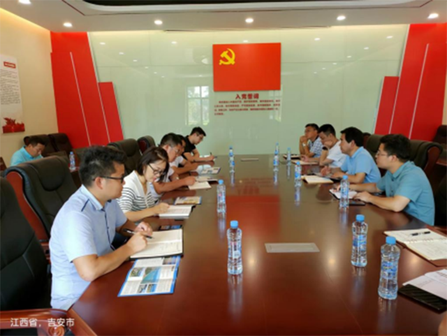 宁都县梅江灌区项目建设指挥部一行调研峡江水利枢纽工程