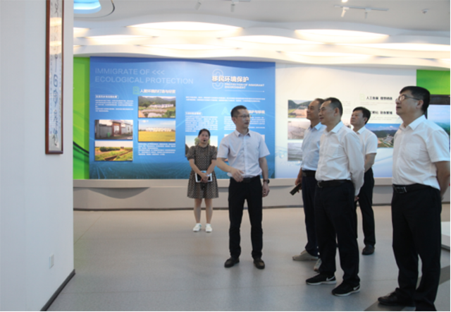 水利部水库移民司副司长谭文调研峡江水利枢纽工程