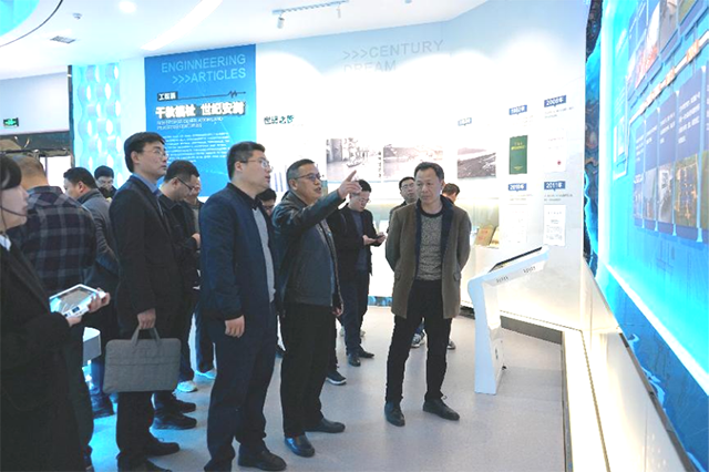 省赣抚尾闾整治有限公司总经理陶小平一行调研峡江水利枢纽工程