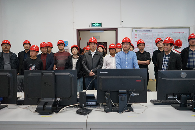 乐平市水利局一行调研峡江水利枢纽工程