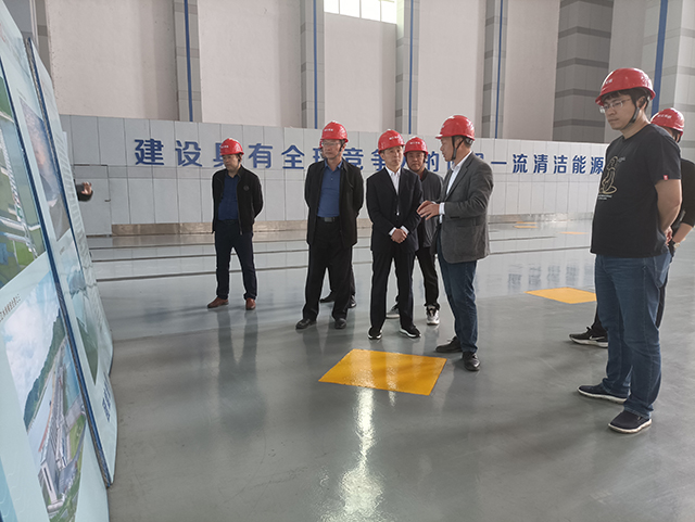 德安县副县长付卯生一行调研峡江水利枢纽工程